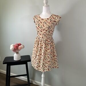 MOON‎ Women's Dress Cherries S Small Bows
